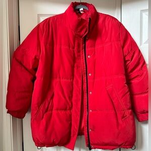 Red Puffer Coat